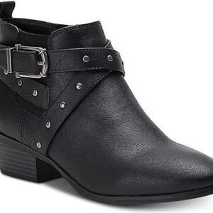 Style & Co. Women's Black Ankle Boots Harper 2 Biker Goth Baddie Sz 6.5